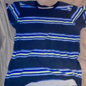 A blue green and light blue